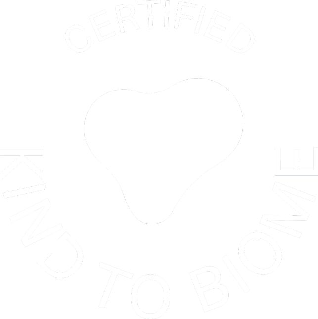Certified KIND TO BIOME seal
